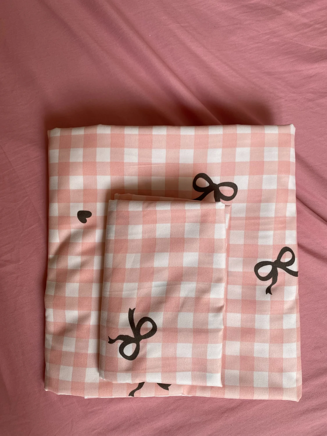 Vichy rose & petits nœuds